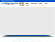 Tablet Screenshot of lakeeriewatersports.com